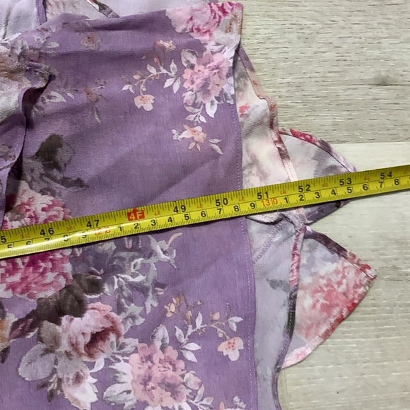 NWT Sundance Women's Floral Gathered Lilacs Dress lavender ruffles size X-LARGE - Picture 11 of 11